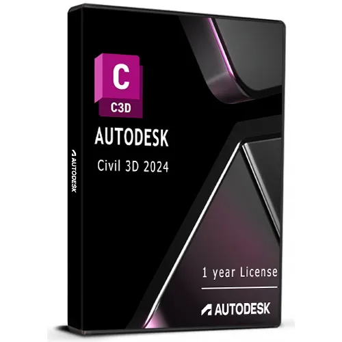 Autodesk Civil 3D 2024 for Windows 1 Device 1 Year License Global